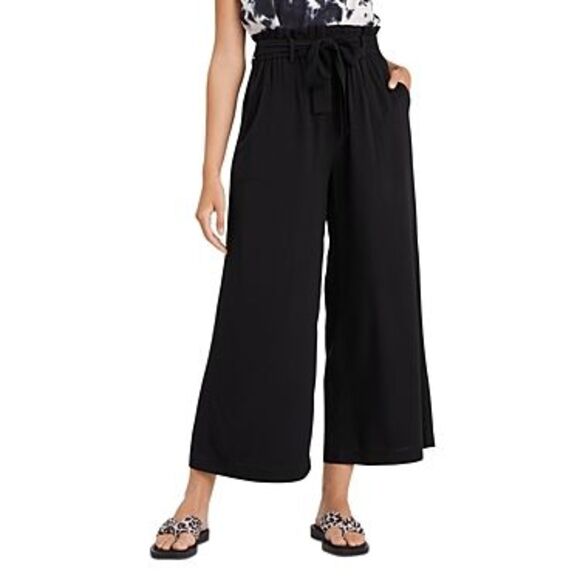 Sanctuary High Tide Cropped Pants Black - Picture 1 of 3